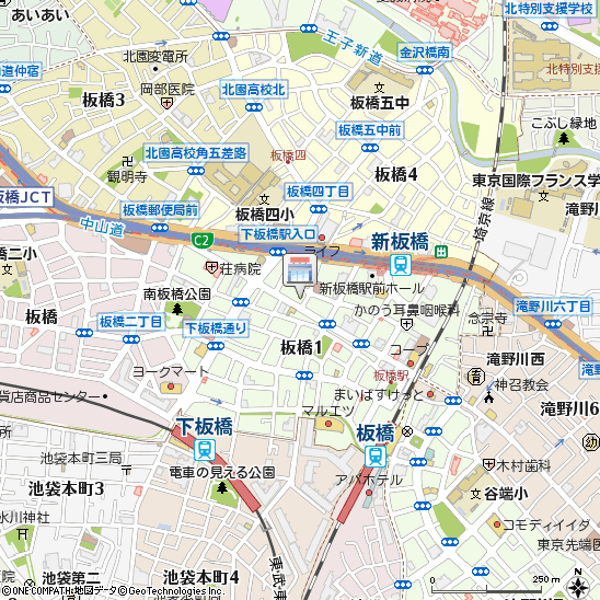 浅野設備金物店付近の地図